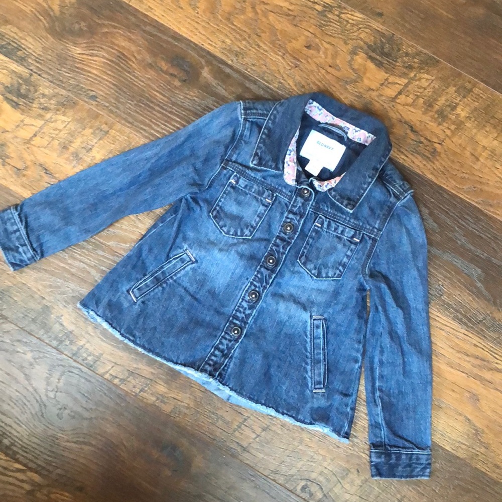 Girls dark denim jacket